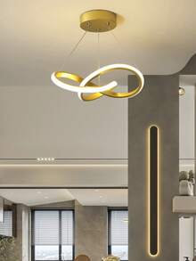 Lámpara colgante LED de brillo ajustable de 3 colores, diseño minimalista moderno, adecuada para sala de estar, isla de cocina, dormitorio, pasillo, comedor, balcón, escalera y decoración de bar de hotel de lujo