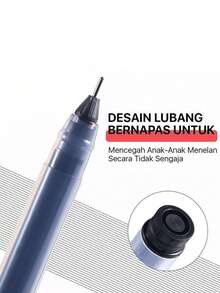 【现货】12支装中性笔Pulpen Gel 3 Warna 0.5mm 华夏万卷大容量中性笔0.5mm针管水笔学生考试文具巨能书写中性笔签字笔碳素笔全针管水笔 - 彩色 - 查看 4