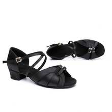 1 Pair Women's Latin Dance Shoes, Adult Practice Shoes For Competition, Examination, Dance Studio, Party, Latin Dance Shoes