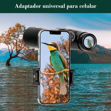 Timotech Binoculares de 12 x 42 con Adaptador de Teléfono, Trípode y Adaptador, Prismáticos de Visión con visión Clara y Baja luz, Binoculares Impermeables para Caza y Viajes, v4 - 1 - Ver 6