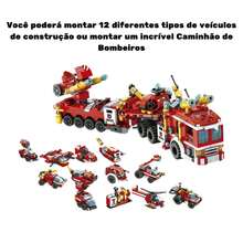 Multilaser Blocos de Montar Bombeiro Resgate 557 Peças Multikids - Multicolorido - Visão 2