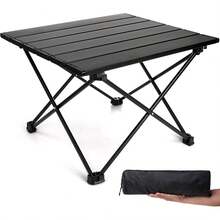 ¡RecomendadoMesa de Camping Plegable Pequeña, Mesa Plegable Camping Portátil con Tablero de Aluminio,para Aire Libre,Acampar, Senderismo, Picnic, Barbacoa y Playa (40D x 35W x 29H CM)¡Top de Temporada - 1 - Ver 9