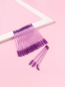 20支装双头睫毛刷头螺旋刷头种植睫毛梳嫁接睫毛膏刷眉毛梳美妆工具，附赠小刷子 - 紫色 - 查看 7