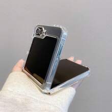 5120 Small Tree Flower Metal Side Clip Transparent Pattern Suitable For NUBIA Flip, Libero Flip 5G Phone Case Foldable Two-In-One Metal Side Clip Fashion Simple TPU Nubia Flip Cover Protective Case Unisex Durable Scratch-Resistant Anti-Drop - 無色 - 查看 8