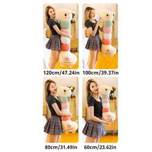 1pc 2025 New Cute Giraffe Plush Long Pillow Soft Doll, Girls Comfort Doll, Sleeping Pillow - Holiday Gift, Birthday Gift, Perfect Gift, Present - Multicolor - View 5