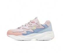 Skechers Novos sapatos panda vintage femininos, tênis esportivos chunky de sola grossa