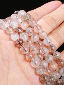 1 件 15 英寸 4/6/8/10/12 毫米天然石圆珠，青金石/玛瑙/绿松石等。天然能量疗愈石，用于脉轮疗愈、DIY 珠宝制作、手链、项链和工艺品