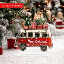 16,0 cm x 17,02 cm, dekoracja na biurko w stylu retro, akrylowa, z podstawą, odpowiednia do domu, biura i kawiarni, idealny prezent urodzinowy lub świąteczny, świąteczna dekoracja domu