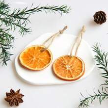 2pcs Christmas Dried Fruit Pendants Dried Flowers Pine Cones Orange Slices Cinnamon Rolls Shooting Props Christmas Pendant Decoration - Multicolor - View 19