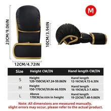 Guantes de boxeo de media mano - Guantes de entrenamiento profesionales, guantes de kickboxing con diseño ajustable y transpirable, mejoran el agarre y la comodidad, guantes de boxeo de media mano, equipo de deportes de combate, diseño deportivo de moda, equipo deportivo duradero