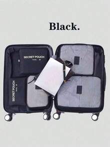 6-1pc Travel Storage Bag Waterproof And Moisture-Proof Clothing Sorting Bag Large Capacity Travel Storage Bag Classified Storage Of 6 Pieces Set It Is A Great Helper For Home And Travel And You Can Leave Anytime You Want So You Don't Have To Worry About Traveling Travel Essentials Holiday Essentials