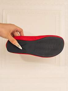 Women's Casual Flat Round Toe Soft Bottom Ankle Strap Slip-On Shoes, Suitable For Walking, Outdoor, Leisure, Comfortable, Lightweight, Versatile Solid Color Fashion Vacation Commute Basic Casual Retro Lace-Up Flats For Beach, Party, Office, Home, Indoor/Outdoor, Spring/Summer/Autumn/Winter