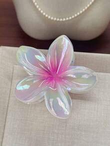 1pc/3pcs Iridescent Daisy Flower Claw Clips, Ombre Hair Clips, Fashion Hair Claw Suitable For Beach Vacation, Photo Shooting, Daily Wear Hair Accessories Autumn Hair Clutch Fall Fashion Hair Claw Winter
