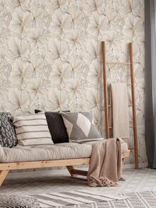 1 Roll 1m/3m/5m Vintage Beige Floral Minimalist Modern Art Style Wallpaper, Suitable For Home Renovation, Room Decor, Cabinet Refurbishing, Bathroom Decor, Vinyl Wall, Aluminum Foil Wallpaper, Non-Transparent Background, Covering Stains And Flaws, Flexible And Tear-Resistant, Easy To Clean, Self-Adhesive Wallpaper Wall Paper Wall Stickers Wall Decor Wallpaper Peel And Stick - Multicolor - View 14