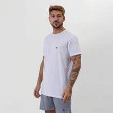 Kit 2 Dry Fit Polyamide T-Shirts - White / Navy Blue - View 9