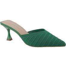 Women's Pointed Toe Thin High Heel Women Pumps Low Kitten Heel Point Toe Knit Mule Slip-On Shoes Chic Spring Casual Outfit Classy Vintage Style Spring Shoes Spring Break Easter Prom Heels - 綠色 - 查看 2