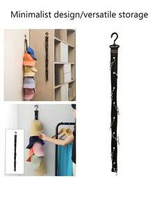 1/2 piezas Soporte de gorra de béisbol, soporte de gorra unisex con ganchos y sujetadores, adecuado para armarios y puertas de gabinetes, estante de almacenamiento de sombreros en la puerta y la pared, adecuado para amantes de las gorras de béisbol para almacenar y mostrar en el armario. Dormitorio, organizador, almacenamiento en el hogar, camiseta blanca para mujer, pantalones negros para mujer, ropa de invierno para damas, vestido