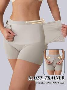 Tummy Control Panties Seamless High Waist Shaping Panties Slimming Waist Trainer Body Shaper Shapewear For Women Underwear Women's Underwear Sheath Flat Belly Woman Lingerie Briefs Butt Lifter - Apricot - View 5