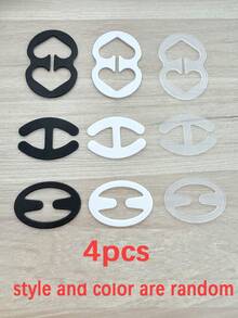 4pcs/2pcs Invisible Non-Slip Bra Strap Clips - Criss-Cross Straps, Transparent Bra Hooks, Anti-Slip