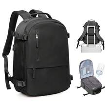 Floless 36升真空压缩旅行笔记本电脑背包，符合飞机随身行李尺寸要求，男女通用，可装14英寸笔记本电脑，防水，大容量周末旅行包，黑色，轻便 - 綠色 - 查看 13