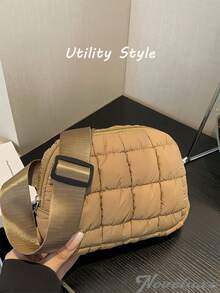 Quilted Puffy Waist Bag, Fashion, Super Comfy, Adjustable Crossbody Bag, Suitable For Women, Perfect For Running, Shopping, Hiking And Workout Organizer Storage Storage Bag Organization,Crossbody Bags For Autumn And Winter, Gifts For Thanksgiving, Christmas, Birthdays, And Other Holidays, Fashionable Waist Bags - 彩色 - 查看 2