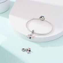 1. 纯银口红香水三件套吊坠、橙色星夜香水吊坠、吊坠香水吊坠、蓝色花蝴蝶香水吊坠、香水瓶口红吊坠、彩妆三件套吊坠、红色补妆包吊坠 - 彩色 - 查看 10