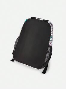 Balabala Kids Backpack Boys Girls Printed Lightweight Casual Daypack - White and Black - View 3