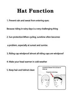 1 Stück leichte Radmütze - verstellbare Größe mit feuchtigkeitsableitender Technologie, leuchtende Farben, minimalistisches Design, atmungsaktive und schnell trocknende Radmütze für Renn- und Mountainbikes, geeignet für Outdoor-Sport, Laufen, Angeln, Radfahren und mehr