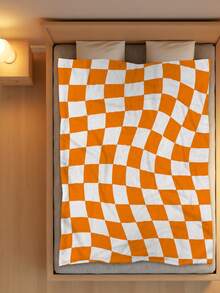 1pc Flannel Blanket For Bed, Warm And Cozy, Throws Blanket, Best Blanket, Cozy Blanket, Breathable Soft Fabric For Bedroom, Living Room And Sofa Napping, Family Gift, Birthday Gifts, Halloween Gifts, Christmas Gifts, Gift For Friend