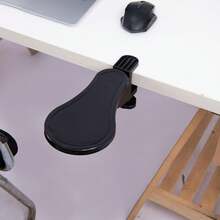 1pc Ergonomic Arm Support Wrist Rest Synthetic Rubber Computer Desk Extension For Office Chairs, Reduces Pressure And Pain Home Office Accessory Suitable For Keyboard And Mouse Gaming Mouse Pad Desk Accesorries Office Supplies Office Desk Accesorries Mousepad Mouse Pad For Desk
