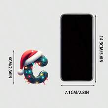 1pc 2D Flat Acrylic Christmas Theme Decoration Pendant, Christmas 26 Letter Decoration Pendant, Christmas Keychain, Backpack And Christmas Tree Decoration Pendant, And Non Electric Christmas Car Pendant Are Perfect Gifts For Christmas, Thanksgiving, New Year, Birthdays, And St. Patrick's Day Home Decor Christmas Decorations Room Decor