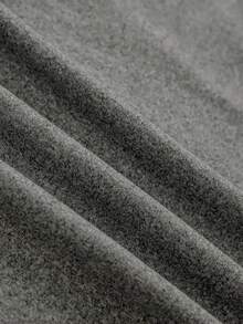 Women's Casual Slim Fit Butterfly Print Detail Minimalist Solid Color Ruched Crew Neck Short Sleeve Dress