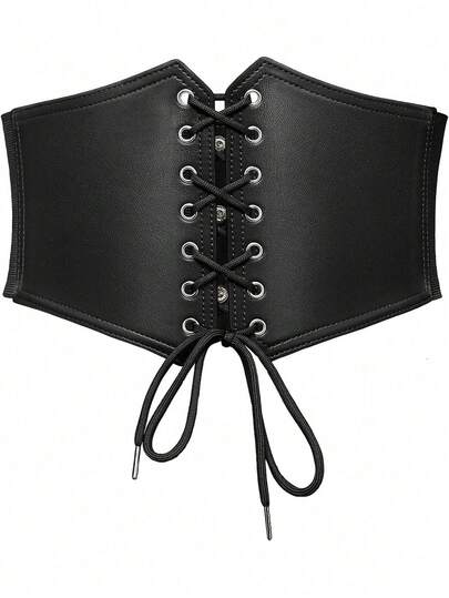 1 قطعة سنارة خصر بنمط جوثيك أسود للنساء، مناسبة لحفلات الهالوين أو الارتداء اليومي