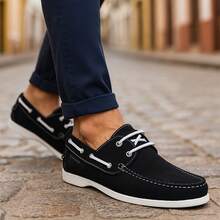 Schiareli Men Loafers - Đen và trắng - Xem 3