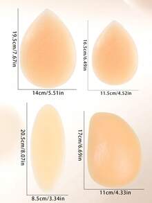 Women's Silicone Self-Adhesive Buttock Enhancer Pad, Butt Lifter, Self-Adhesive Calf Pad, Invisible Seamless, Body Filler Pad, Buttock Augmentation, Fake Buttocks Pad, Makes Buttocks Fuller, Self-Adhesive Seamless Fake Buttocks, Naturally Improves Concave, Creates Perfect Curves, Washable And Reusable, Won't Fall Off, Suitable For Dresses, Backless Outfits, Yoga Wear, Tight Clothing, Jeans, Etc. - Multicolor - View 3