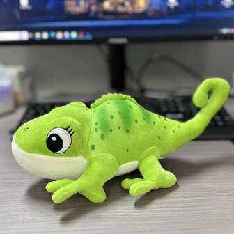 Chameleon Plush Doll, Color Changing Green Orange Blue Cute Stuffed Animal Chameleon Plush Doll Soft Doll Pillow, Halloween Gift