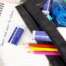 6/3/1 عبوة من أقلام الرصاص الممحاة للمدرسة والمكتب، ممحاة رسم أبيض، ممحاة فنية، تستخدم للتنظيف والإزالة دون إتلاف الورق، مناسبة للاستخدام المكتبي اليومي