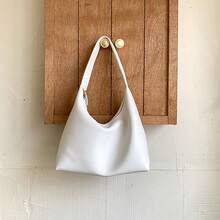 Sac hobo pour femme, sac à main décontracté, sac à bandoulière en PU souple, sac à main de travail et de tous les jours - Tabac - Voir 2