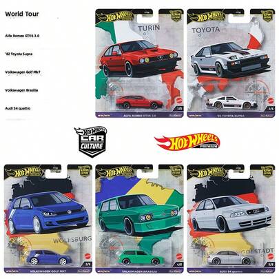 Hot Wheels Voitures jouets, voiture miniature en alliage moulé sous pression à l'échelle 1:64, voiture de collection de culture automobile premium série HNW46 FPY86 Nissan, Boulevard Avenue GJT68 Car Culture FPY86 Canyon Warrior Decisive Action Package 787B, jouets de collection DMC55, cadeaux pour garçons, idéal pour les collectionneurs de jouets