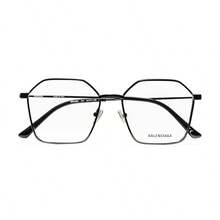 A Pair Of Balenciaga Women's Fashion Style Glasses, Transparent Lenses & Black Frames Classic Plain Optical Glasses (Unisex), Suitable For Couples, Travel, Autumn Wear, Campus Style, Self-Driving, Taking Photos, And Parties. A Great Gift - Black - View 4