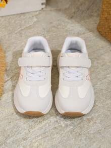 1 Pair New Style Girls Cute Versatile Shoes, Girls Casual Bow Sneakers, Toddler Soft Bottom Little White Leather Shoes - Pink - View 7