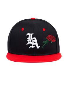 1 件，男女通用，哥特式字母 LA ROSE LOS ANGELES 3D 刺绣棒球帽，适合棒球比赛、篮球、秋季穿着、运动风格、90 年代服装、鲜艳的色彩、平檐、男女皆宜、运动嘻哈帽、可调节户外防晒休闲帽，适合春秋旅行、派对和海滩，是送礼的理想选择 - 純色 - 查看 21