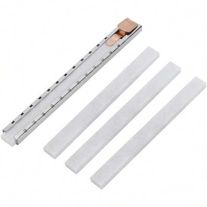 Soporte Plano de Esteatita con 4 Piezas de Recambio de Esteatita para Hacer Marcas Removibles en Acero Aluminio y Metal