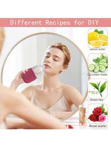 3pcs Ice Roller Set - Facial Skincare Ice Roller Kit, Facial Massage Tool, Silicone Ice Roller, Rose Quartz Roller Massager With Gua Sha Board, For Relieving Facial & Eye Puffiness, Facial Massager, Contour Shaping, Skin Care And Radiance, Suitable For Eyes, Neck And Face, Ice Roller Mold Skincare Tools. Summer Ice Massage Products, Office Supplies, Study Supplies, Travel Essentials.