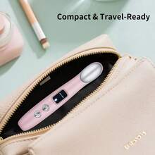 Bolígrafo masajeador de ojos recargable de 300mAh - Dispositivo de masaje facial - Barra levantadora de ojos, con funciones de calentamiento, calor, vibración, tensado de la piel, alivio de la fatiga ocular, hinchazón, ojeras y bolsas, también absorbe productos de belleza - Multicolor - Ver 9