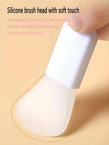 3件套硅胶面膜刷套装，化妆刷，泥膜混合刷，面部美容工具 - 彩色 - 查看 7