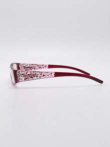 1pc/2pcs/3pcs Women's Fashion Non-Prescription Glasses Retro Versatile Y2K Stylish Minimalist Flattering Glasses, Suitable For Daily Commute, Internet, Office, Computer, Reading, Gaming - Red - View 8