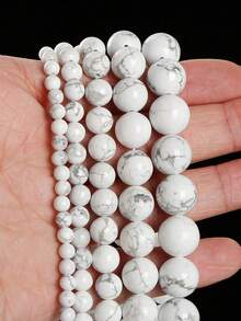 1 件 15 英寸 4/6/8/10/12 毫米天然石圆珠，青金石/玛瑙/绿松石等。天然能量疗愈石，用于脉轮疗愈、DIY 珠宝制作、手链、项链和工艺品