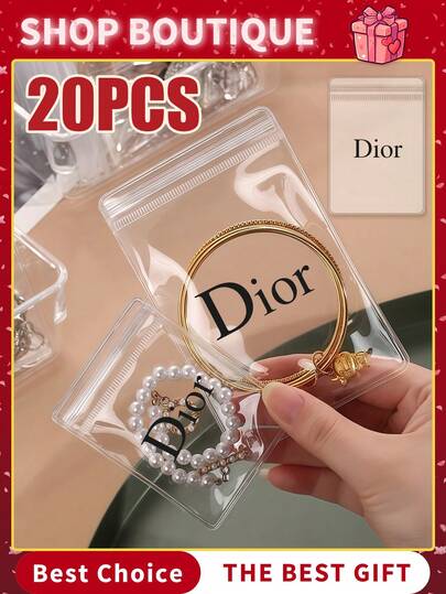20/10pcs Travel Jewelry Bags, Jewelry Pouch Bag, Clear Jewelry Storage Bags For Women Girl Gift