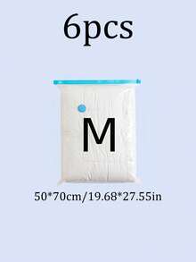 6/3/1pcs Minimalist Vacuum Compression Bags, Clear Airtight Storage Bags For Clothes, Bedding, Pants, Socks, Sweaters, Suitable For Home Closet, Wardrobe, Travel Luggage, Back To School, Halloween Costume Storage, Christmas Outfit Organization, Holiday Gifts